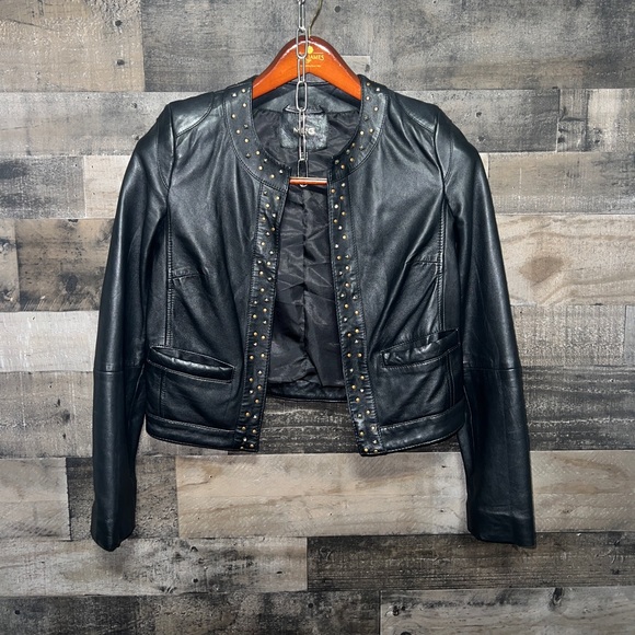Mango Jackets & Blazers - Mango women's leather jacket!